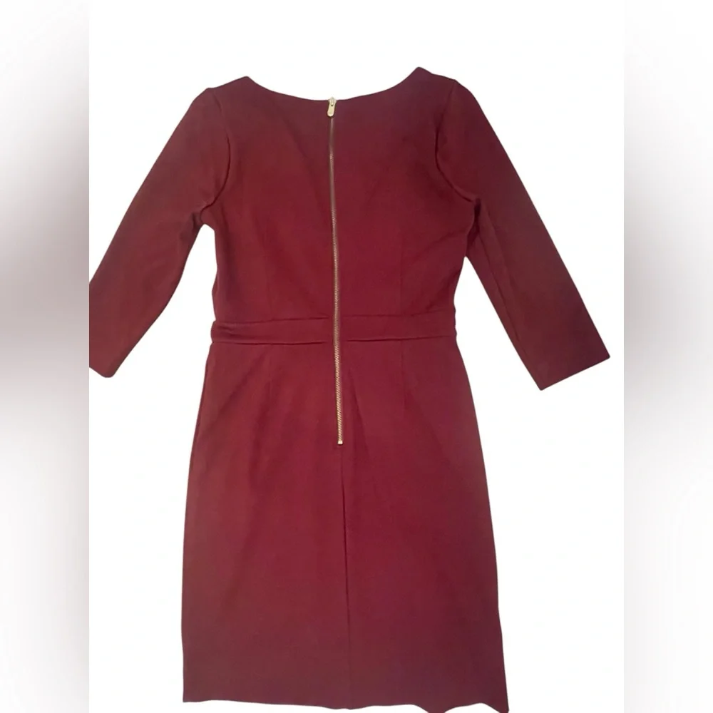 Banana Republic Elegant Burgundy Dress - Picture 6 of 8